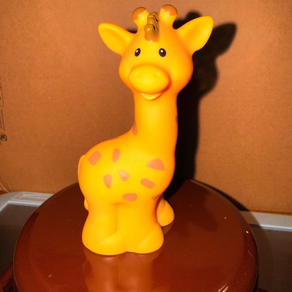 Fisher-Price Little People Giraffe Kids One Size‎ Yellow Excellent Zoo